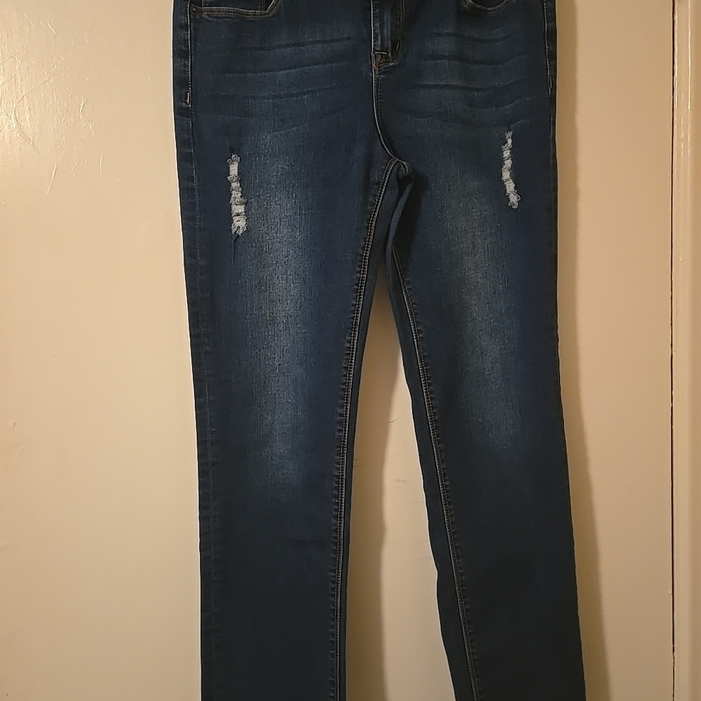 Hudson Jeans Kids Distressed Indigo Denim
